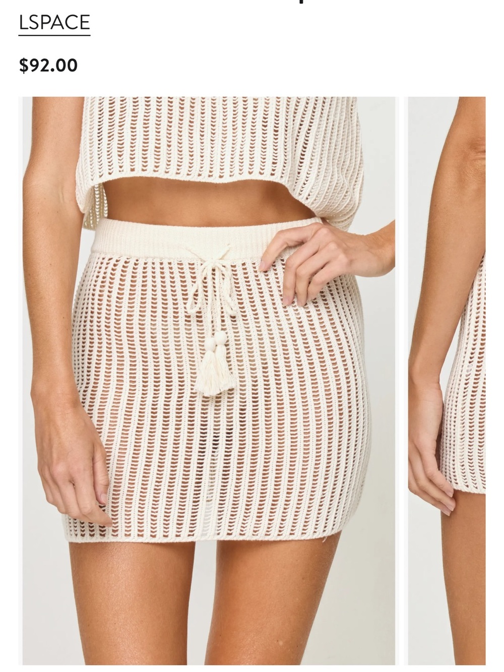 Sandar Cotton Cover-Up Skirt l space
